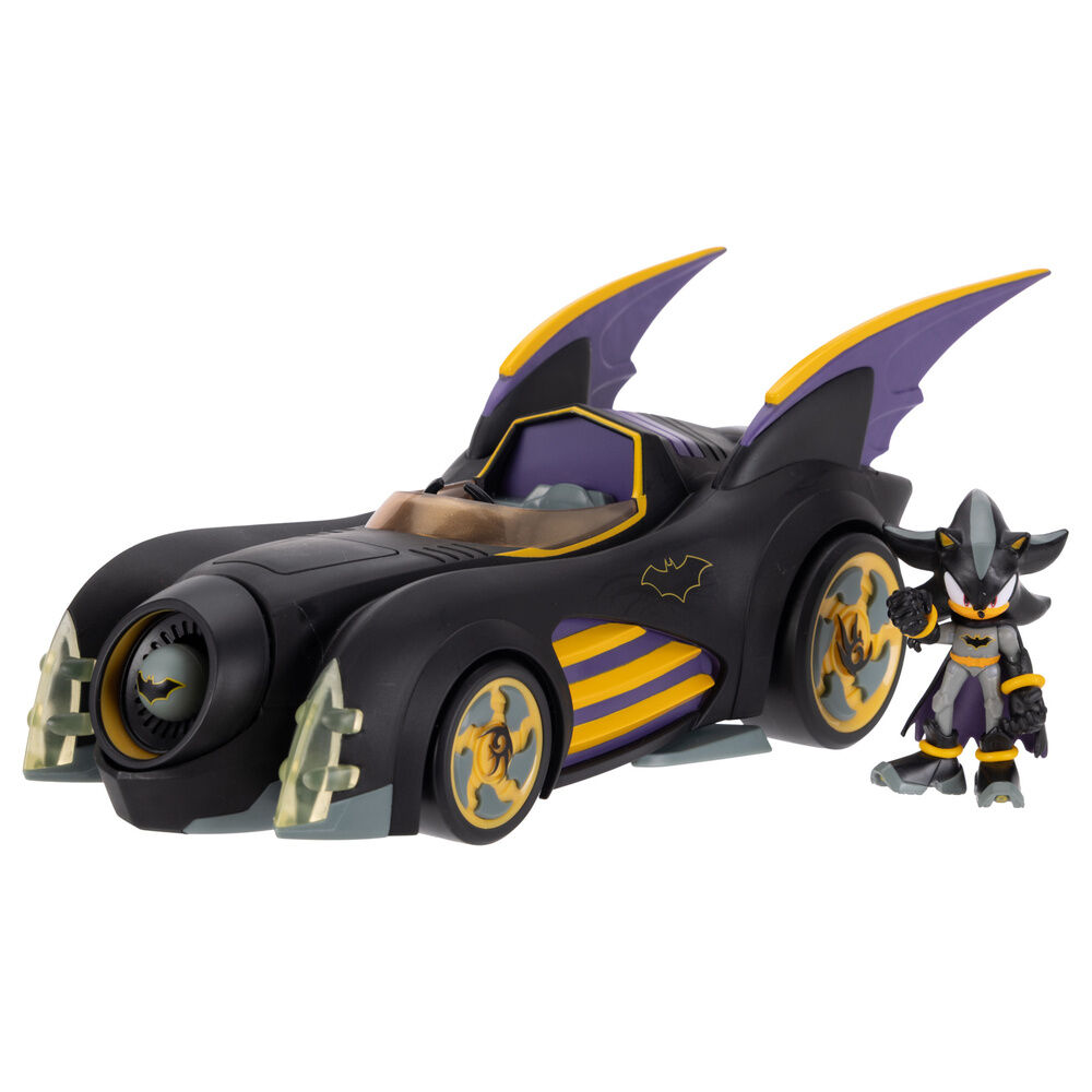 Sonic The Hedgehog Shadow Batman figure + Batmobile 6