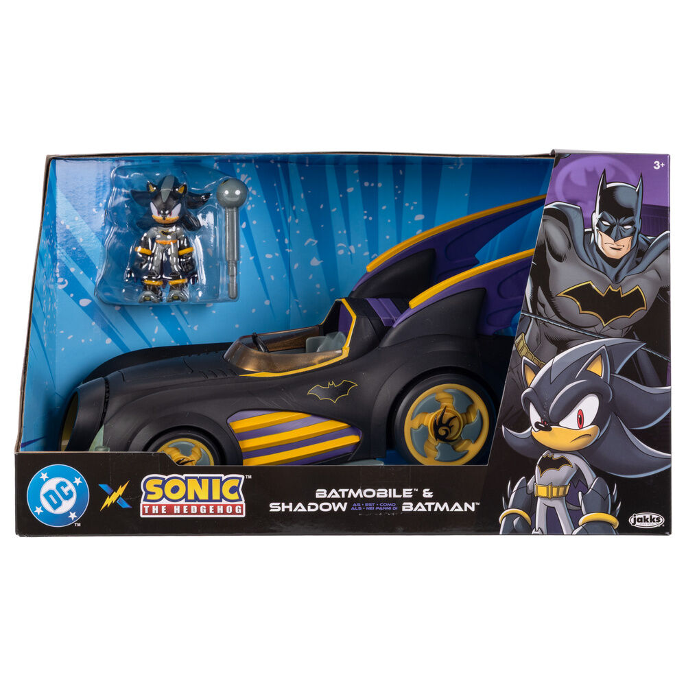 Sonic The Hedgehog Shadow Batman figure + Batmobile 7