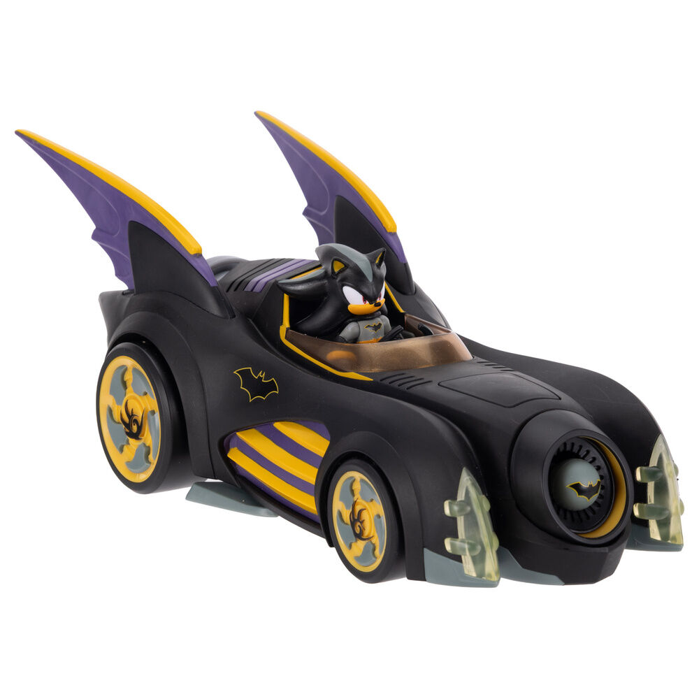 Sonic The Hedgehog Shadow Batman figure + Batmobile 8