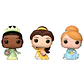 Carrot Pocket POP blister 3 figures Disney Princess Cinderella Tiana Bella easter - Thumbnail 2