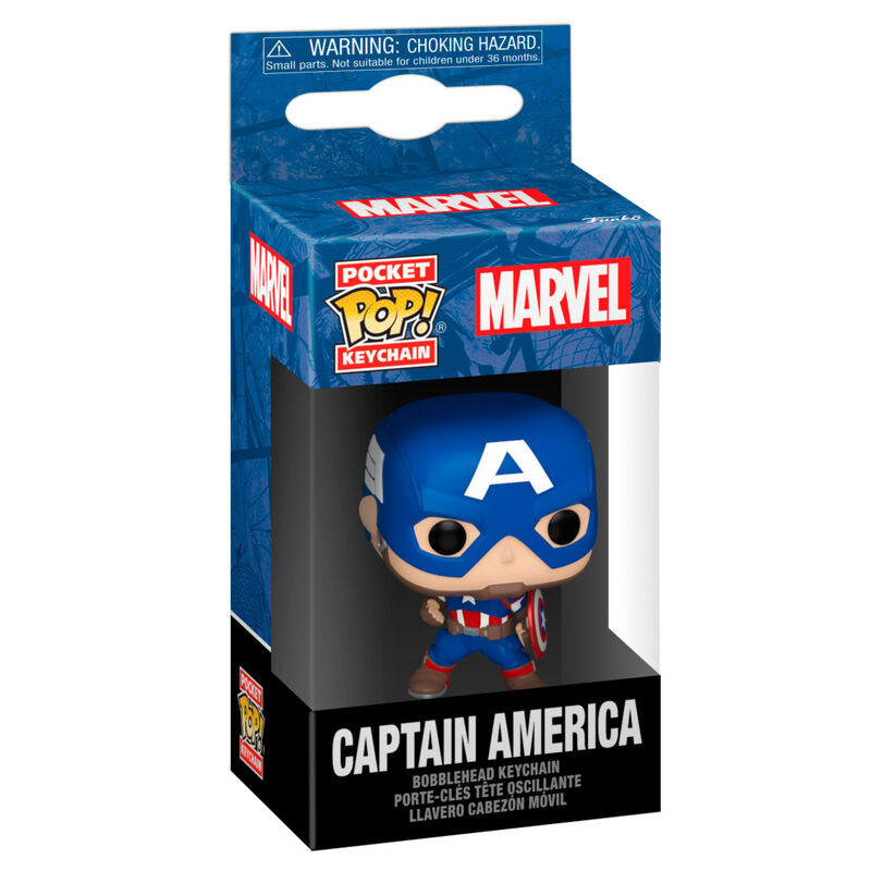Pocket POP Keychain Marvel Captain America Classics 1