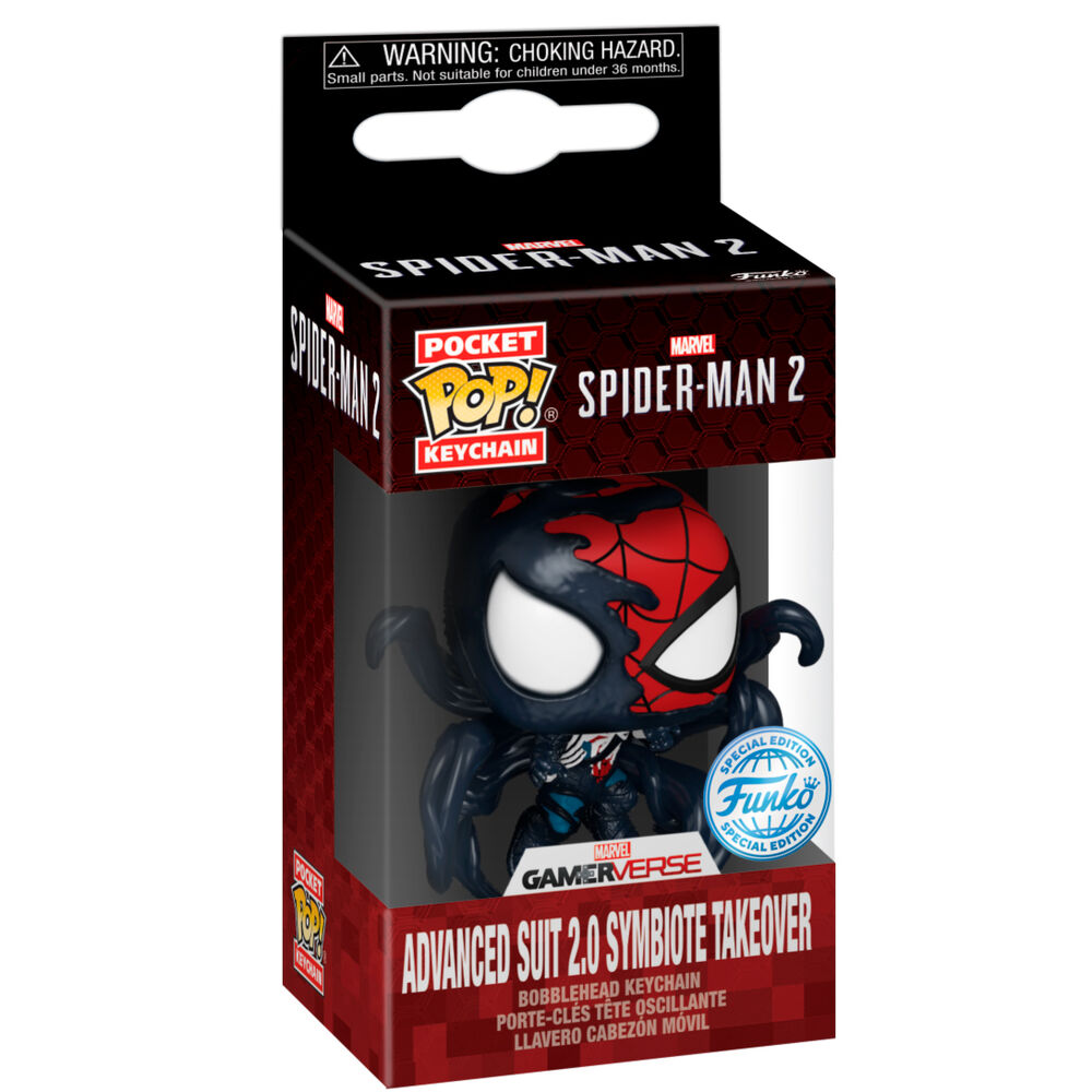 Pocket POP Keychain Marvel Spider-Man 2 Advanced Suit 2.0 Symbiote Takeover 2