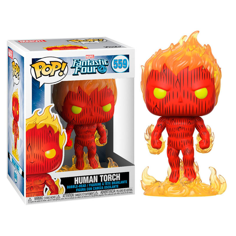 POP figure Marvel Fantastic Four Human Torch 1