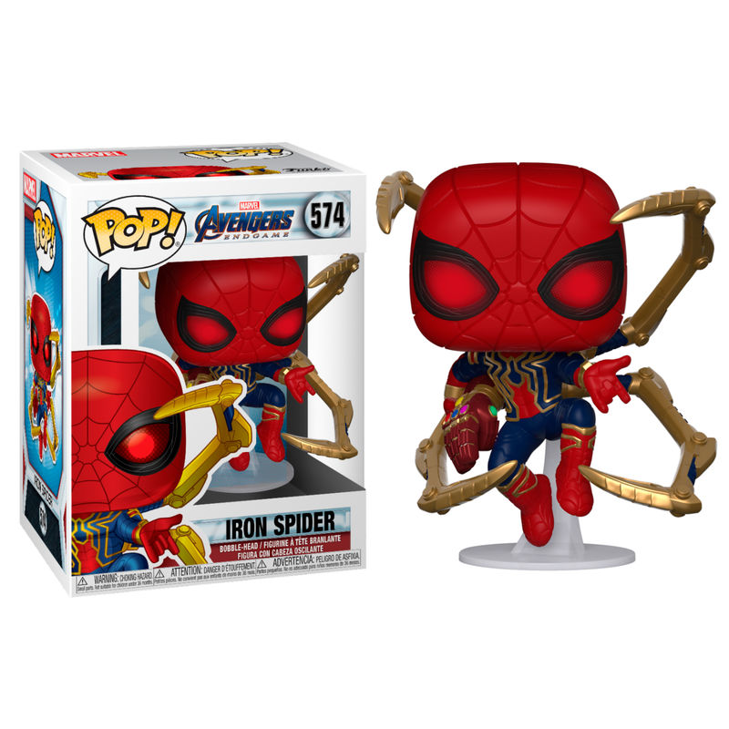 POP figure Marvel Avengers Endgame Iron Spider with Nano Gauntlet 1