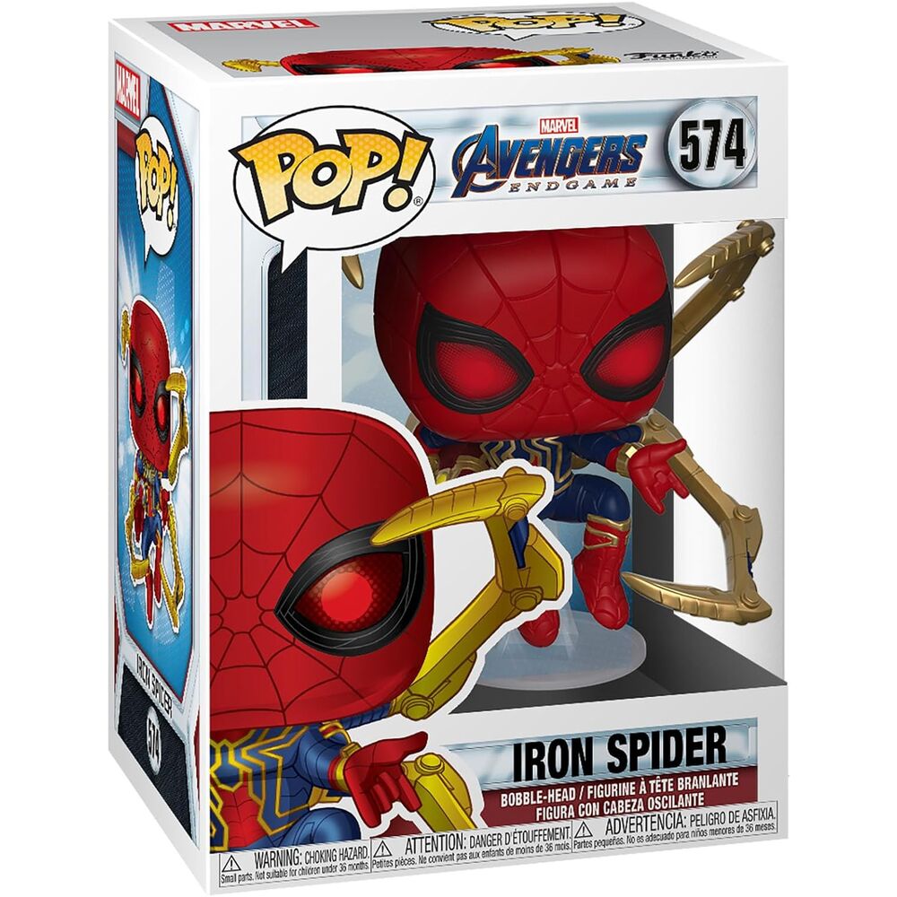 POP figure Marvel Avengers Endgame Iron Spider with Nano Gauntlet 3