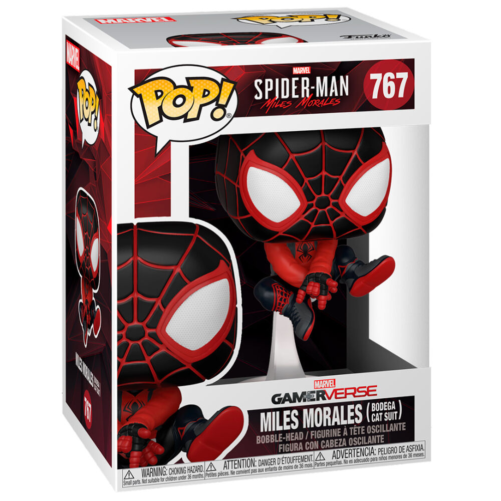 POP figure Marvel Spiderman Miles Morales Bodega Cat Suit 3