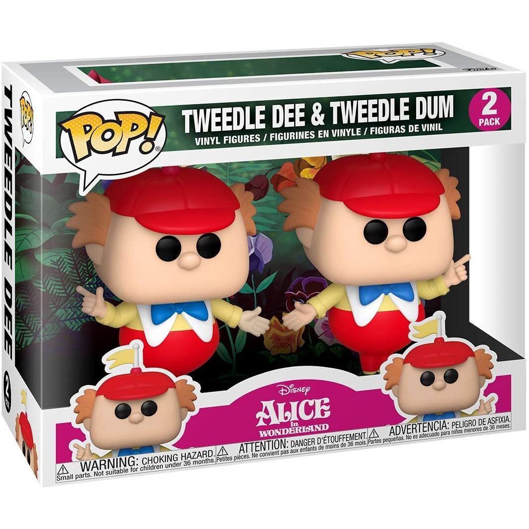 POP pack 2 figures Disney Alice in Wonderland 70th Tweedle Dee and Dum 2
