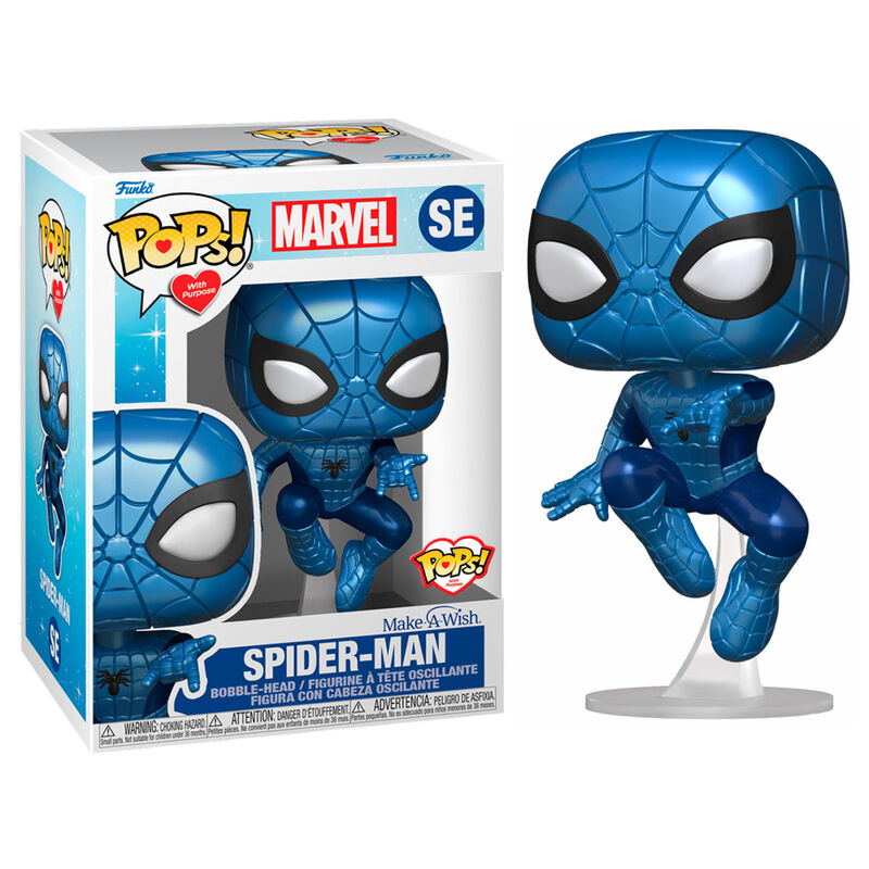POP figure Marvel Make a Wish Spiderman Metallic 1