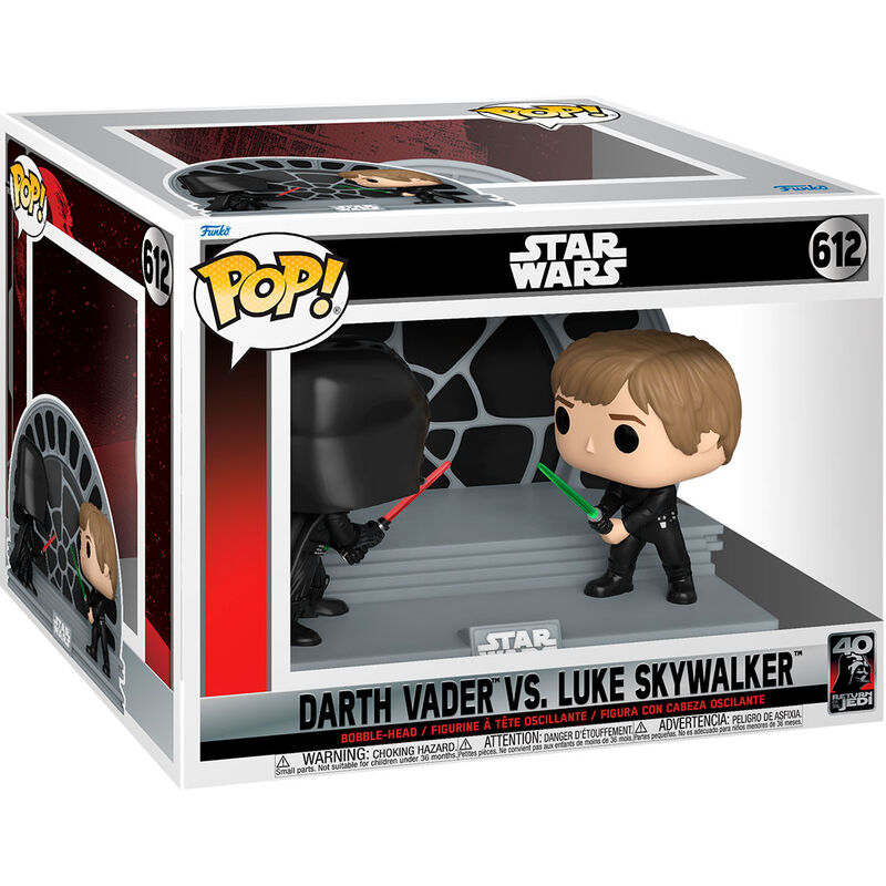 POP figure Star Wars 40th Darth Vader VS Luke Skywalker 1