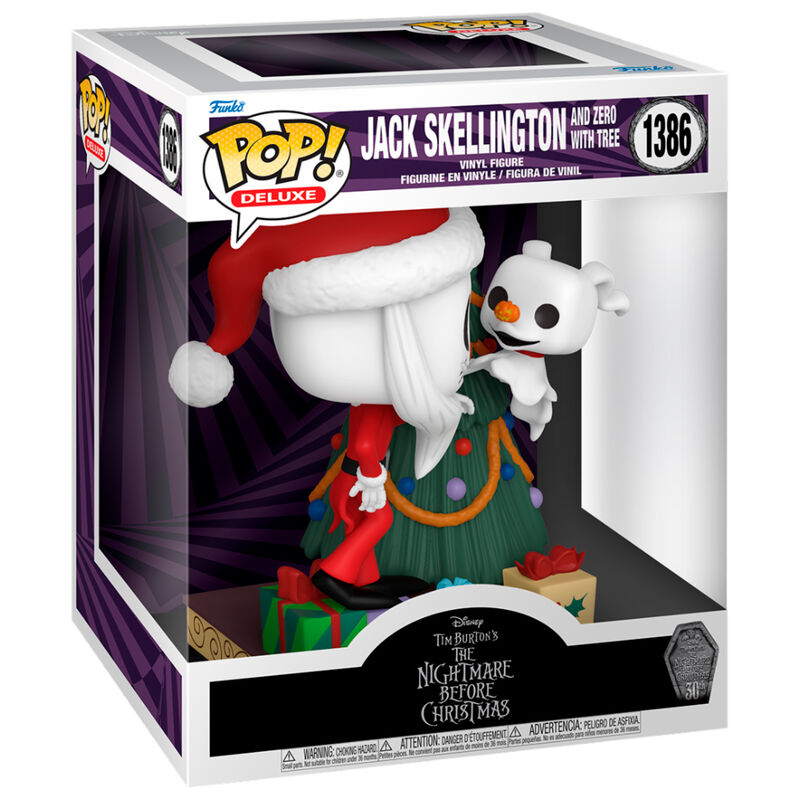 POP figure Deluxe Disney Nightmare Before Christmas 30th Anniversary Jack Skellington and Zero 1