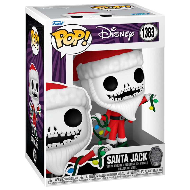 POP figure Disney Nightmare Before Christmas 30th Anniversary Santa Jack 2