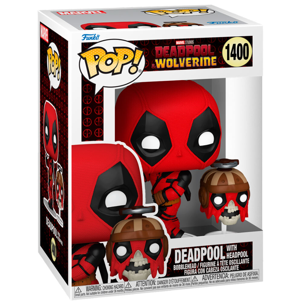 POP figure Marvel Deadpool & Wolverine Deadpool with Headpool 2