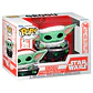 POP figure Star Wars Grogu with Santa Hat in Pram - Thumbnail 1