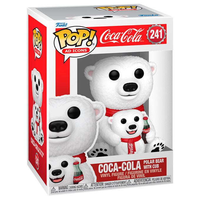 POP figure Coca -Cola Polar Bear with Cub 1