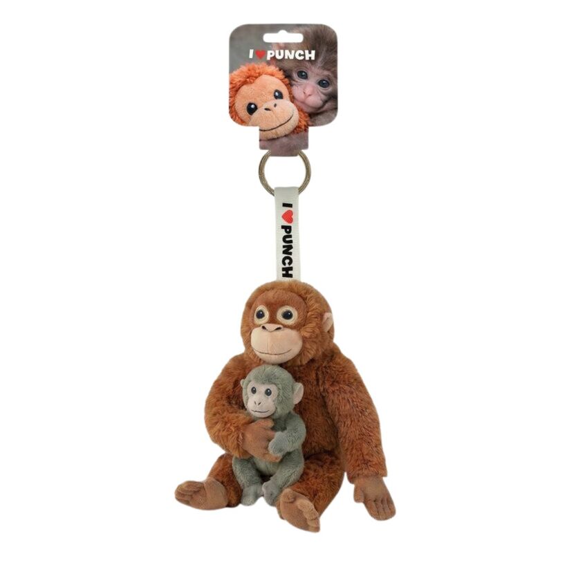 Punch monkey plush keychain 15cm 4