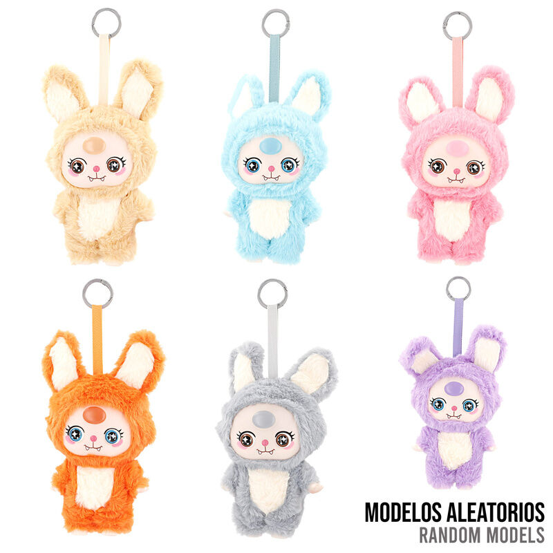 Baozao Kawaii Bunny Suit assorted plush toy keychain 20cm 1