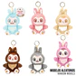 Hen Hao Kawaii Bunny assorted plush toy keychain 12cm - Thumbnail 1