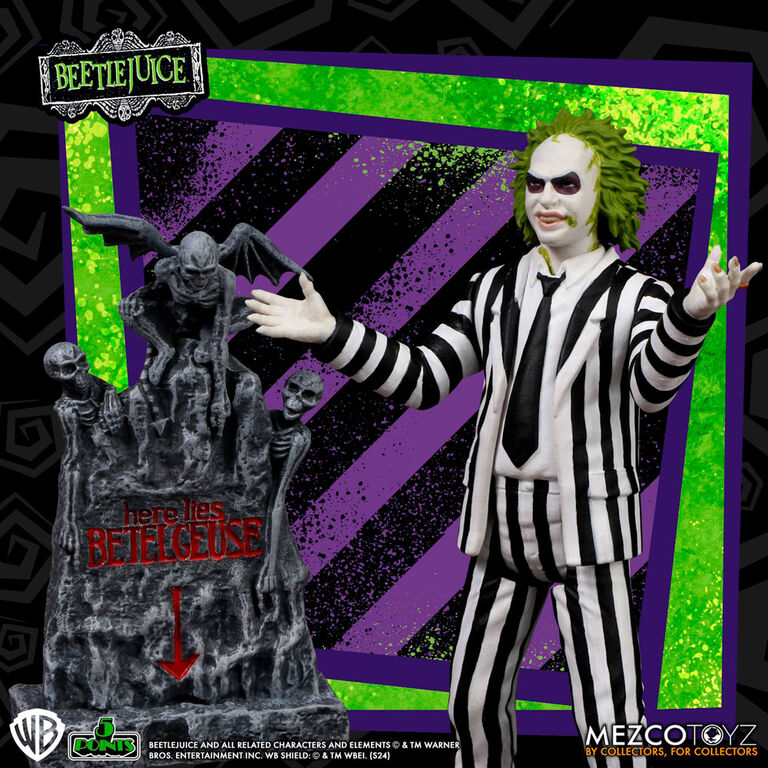 Beetlejuice - Beetlejuice Striped Suite figure 9,5cm 2