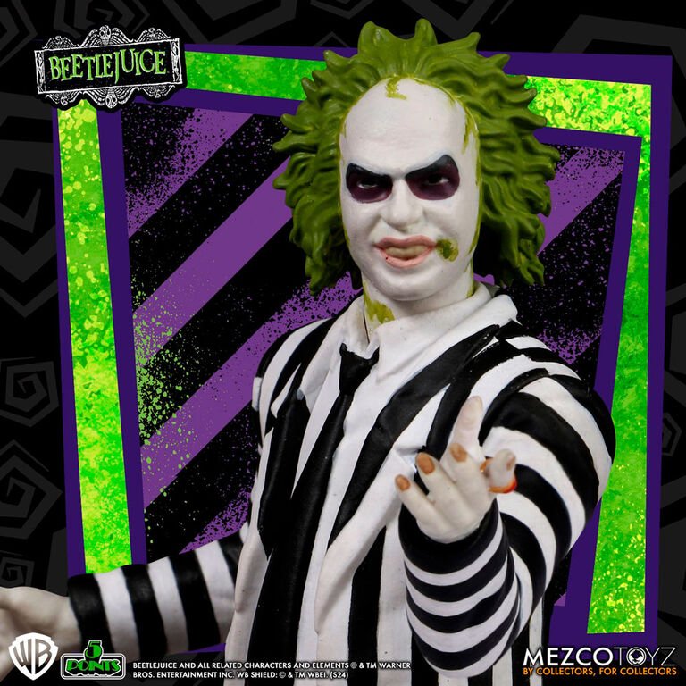 Beetlejuice - Beetlejuice Striped Suite figure 9,5cm 3