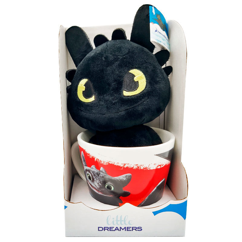 How to Train Your Dragon Toothless Mug + plush toy 18cm 1