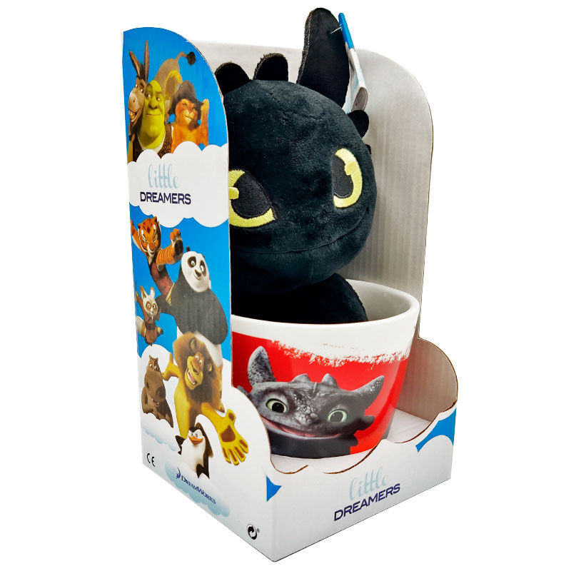 How to Train Your Dragon Toothless Mug + plush toy 18cm 2