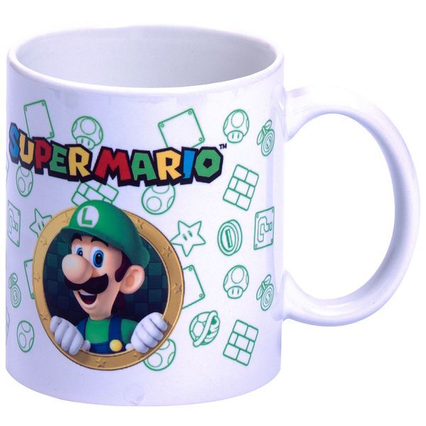 Nintendo Super Mario Bros Luigi Mug + Money box set 1