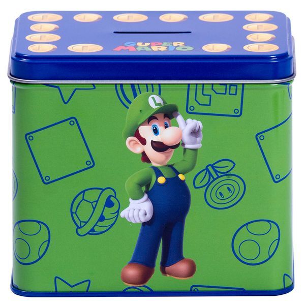 Nintendo Super Mario Bros Luigi Mug + Money box set 2
