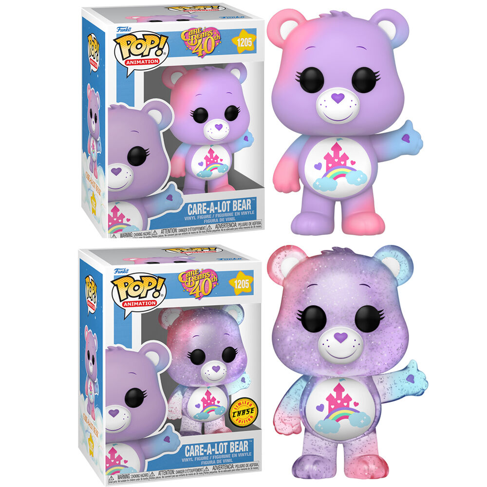 POP figure Care Bears 40th Anniversary Care a Lot Bear 5 + 1 Chase 1