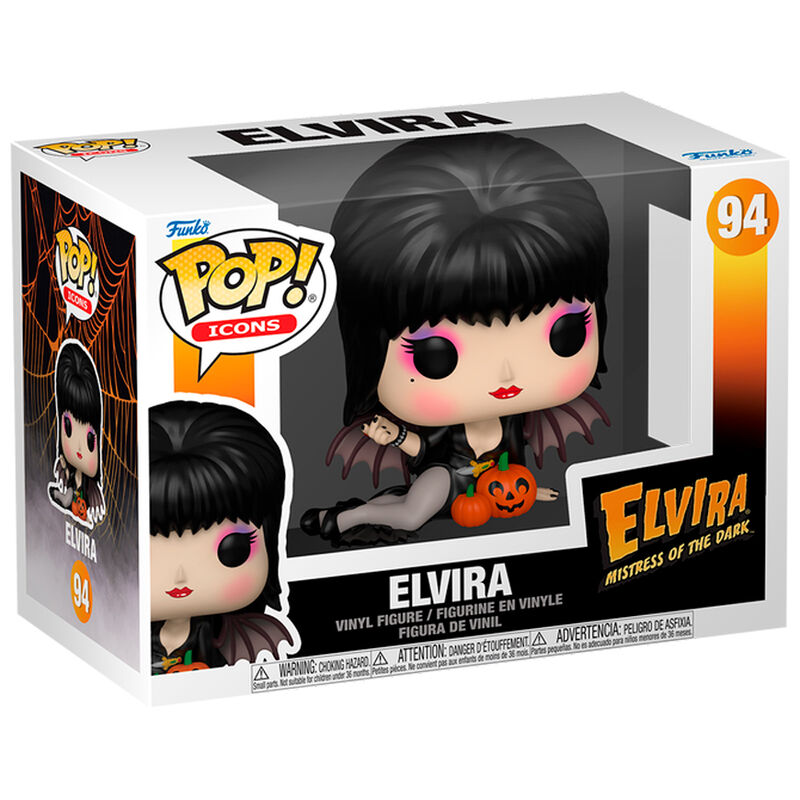 POP figure Elvira Mistress of the Dark Elvira with Pumpkins 2