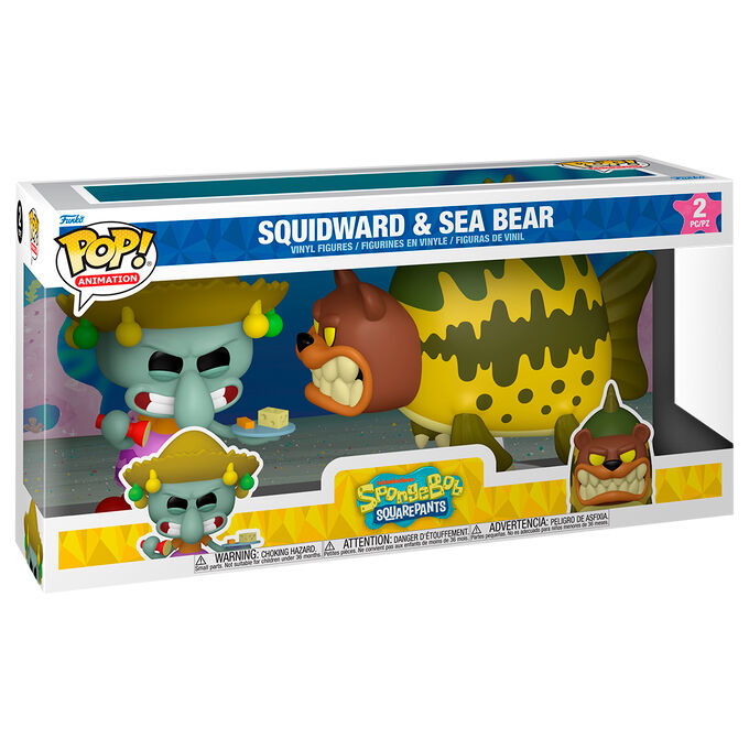 POP Pack 2 figures SpongeBob SquarePants Squidward & Sea Bear 2