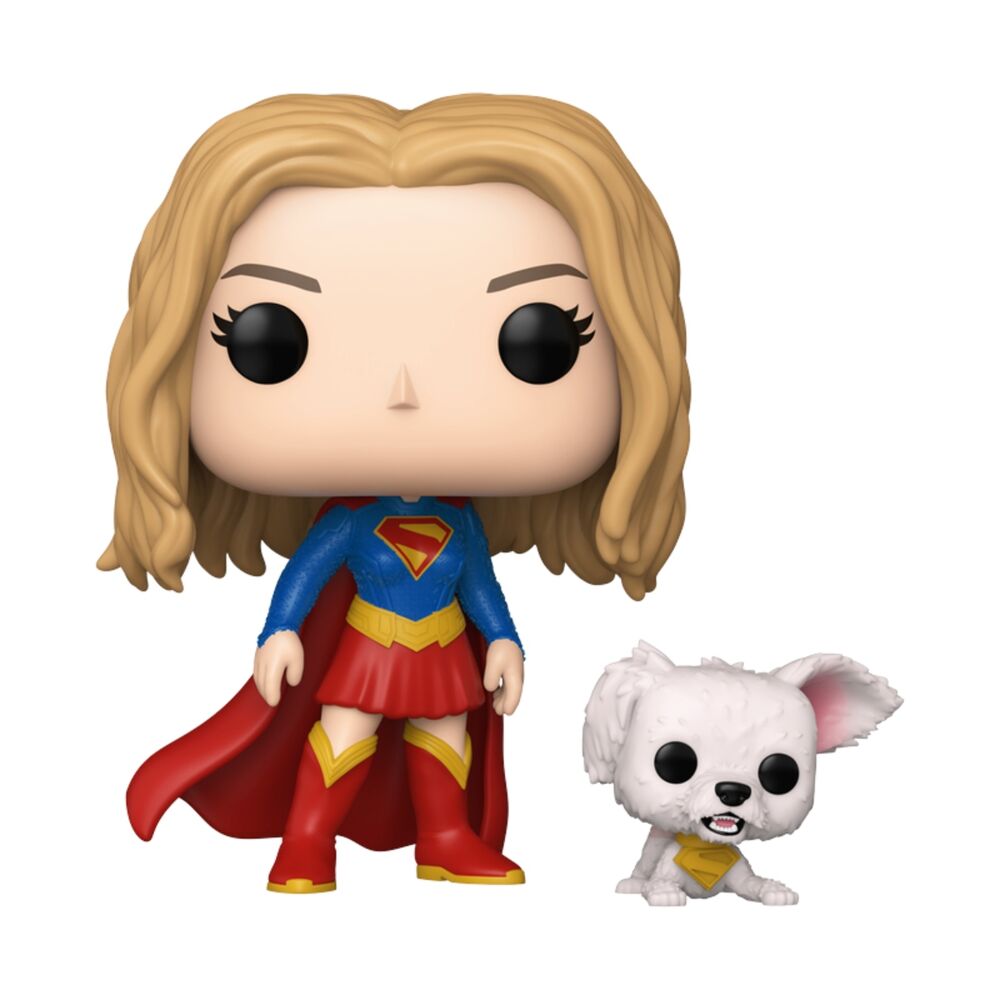 POP figure DC Comics Supergirl Buddy Supergirl with Puppy Krypto 1