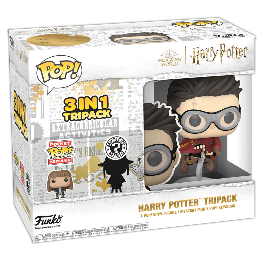 Harry Potter Funko Tripack POP + Mystery Mini + Keychain 1