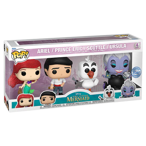 POP pack 4 figures Disney Little Mermaid Exclusive