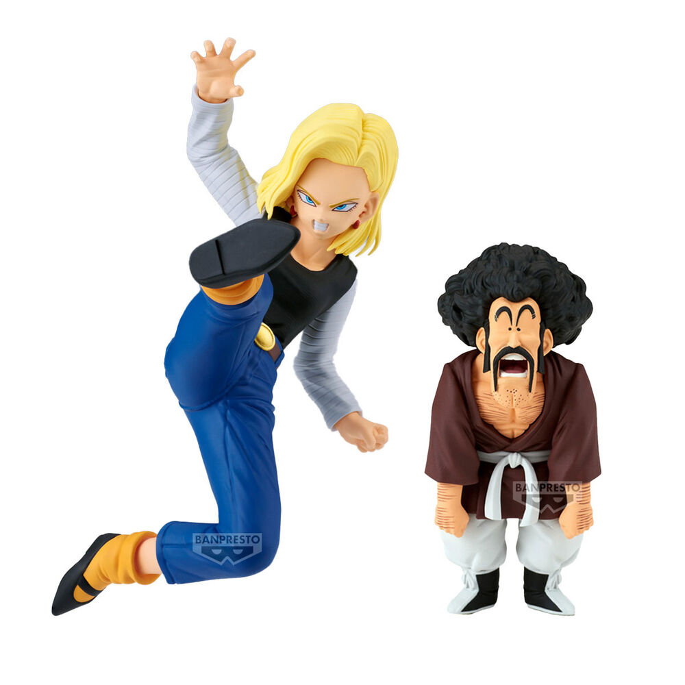 Dragon Ball Z Match Makers Android 18 & Mr. Satan set 2 figures 11-8cm 1
