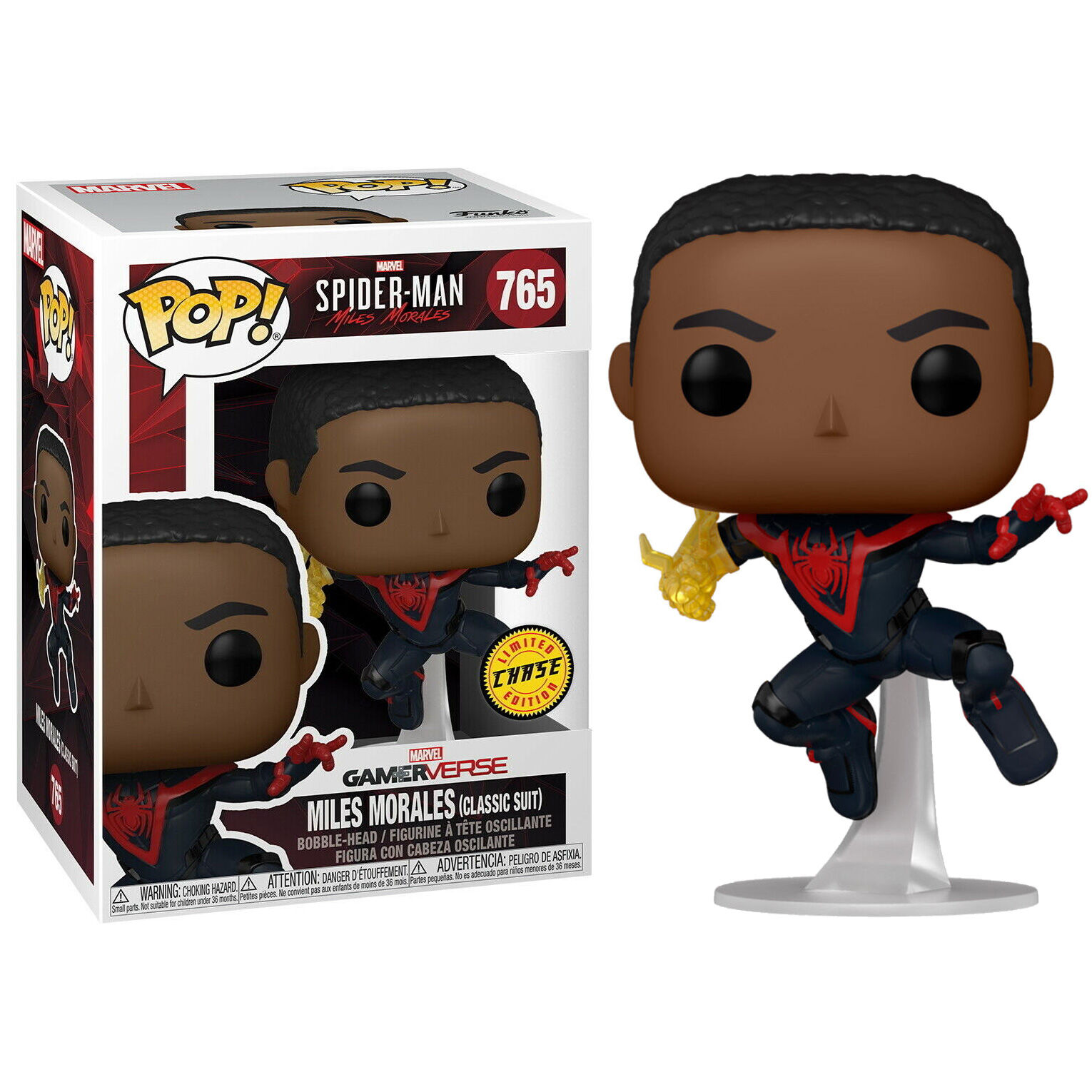POP figure Spiderman Miles Morales Classic Suit Chase 3
