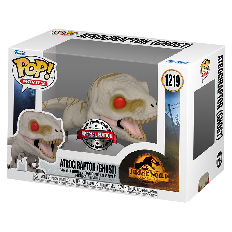 POP figure Jurassic World Atrociraptor Ghost Exclusive 1