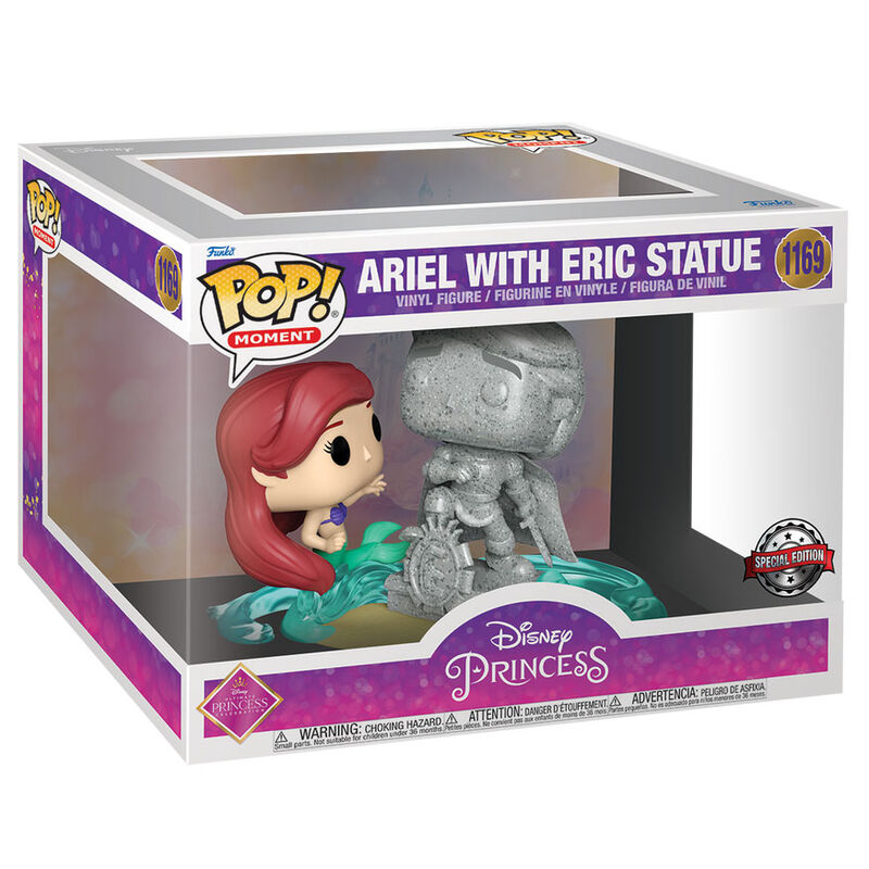 POP figure Disney Ultimate Princess The Little Mermaid Ariel & Statue Eric Exclusive 1