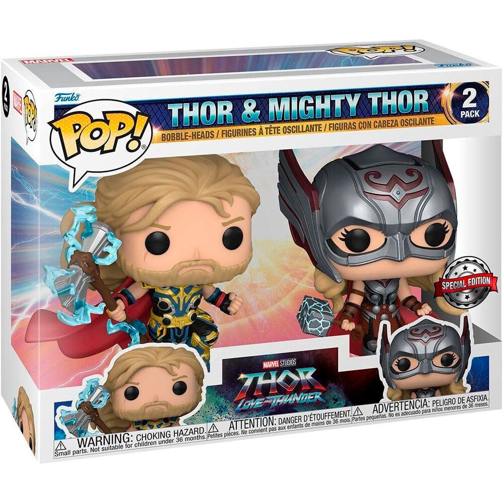 POP pack 2 figures Marvel Thor Love and Thunder Thor & Mighty Thor Exclusive 2