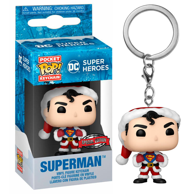 Pocket POP Keychain DC Comics Holiday Superman Exclusive 3