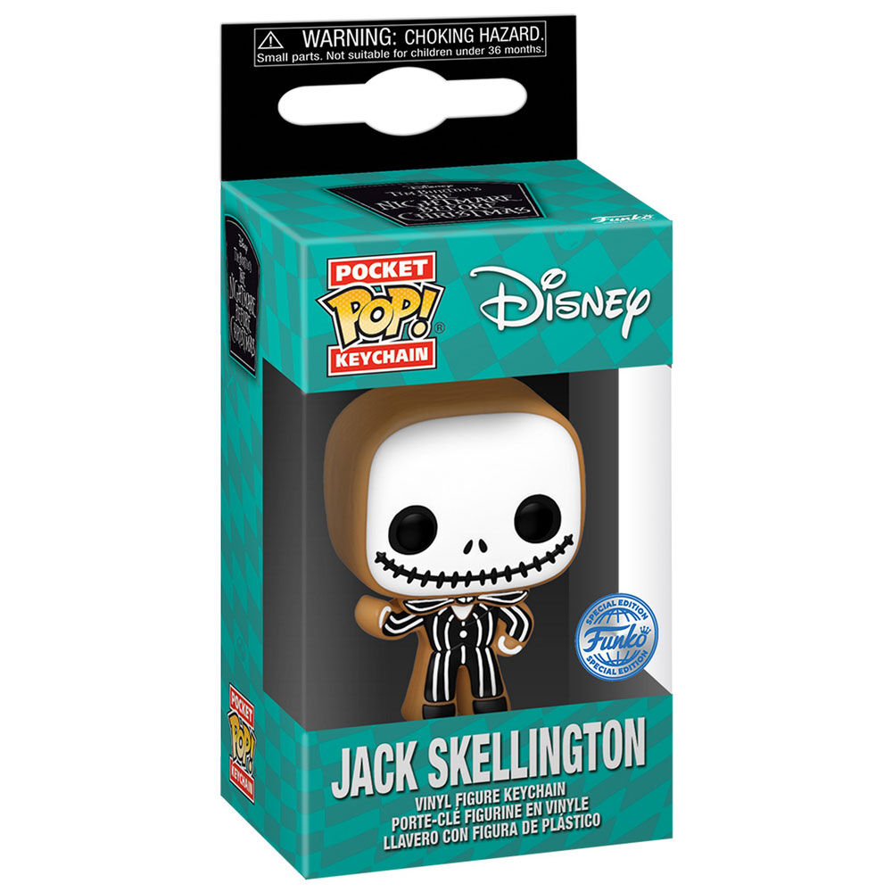 Pocket POP Keychain Disney Nightmare Before Christmas Jack Skellington Gingerbread Exclusive 1