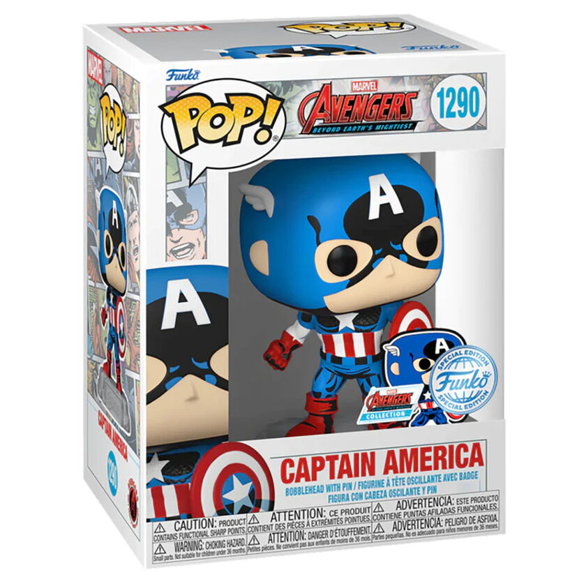 POP figure Marvel Los Vengadores Avengers Captain America Exclusive 1