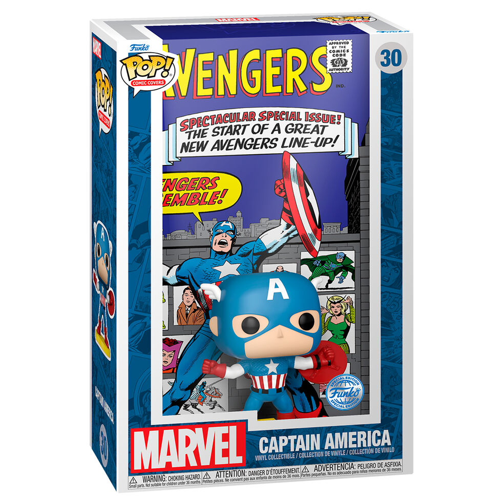 POP figure Comic Cover Marvel Avengers Captain America Exclusive 1