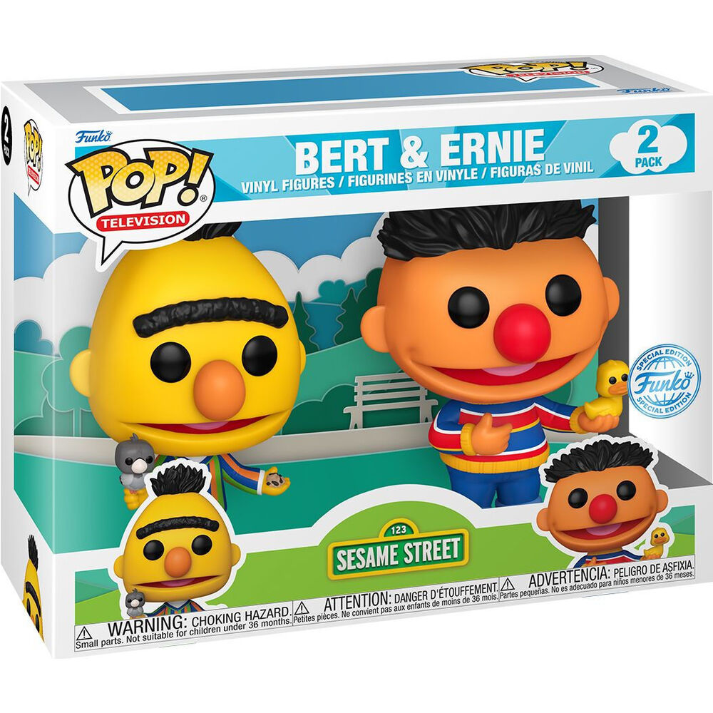 POP Pack 2 figures Sesame Street Bert & Bernie Exclusive 2