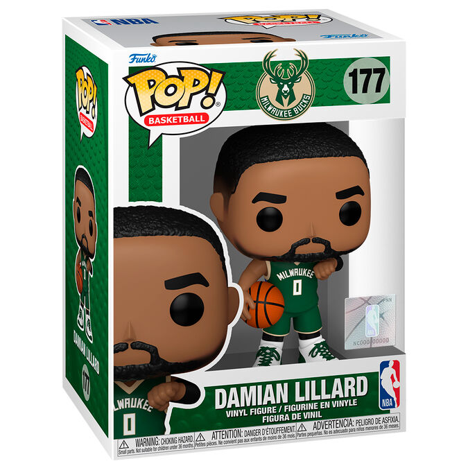 POP figure NBA Milwukee Buck Damian Lillard 1