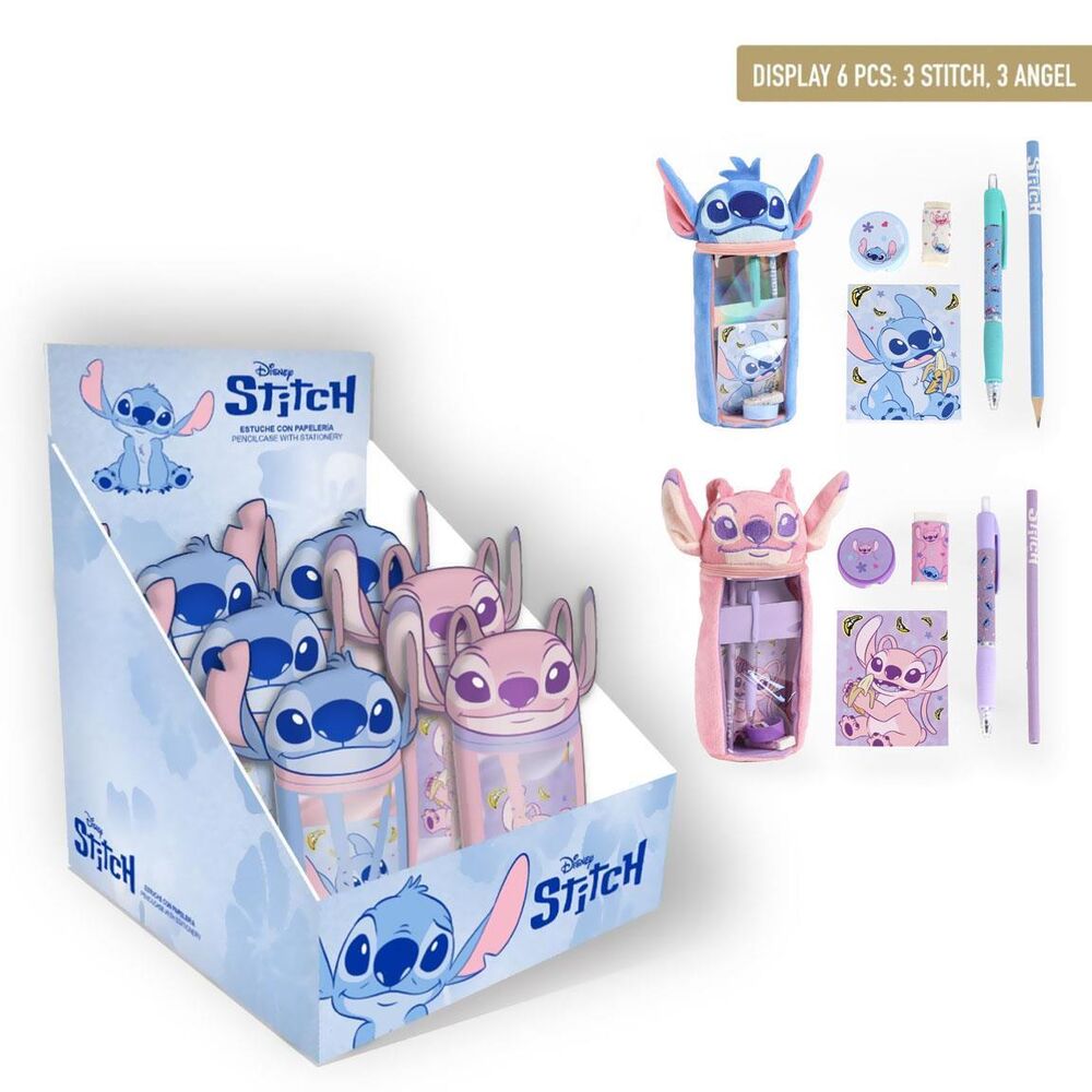 Disney Stitch assorted plush pencil case 1