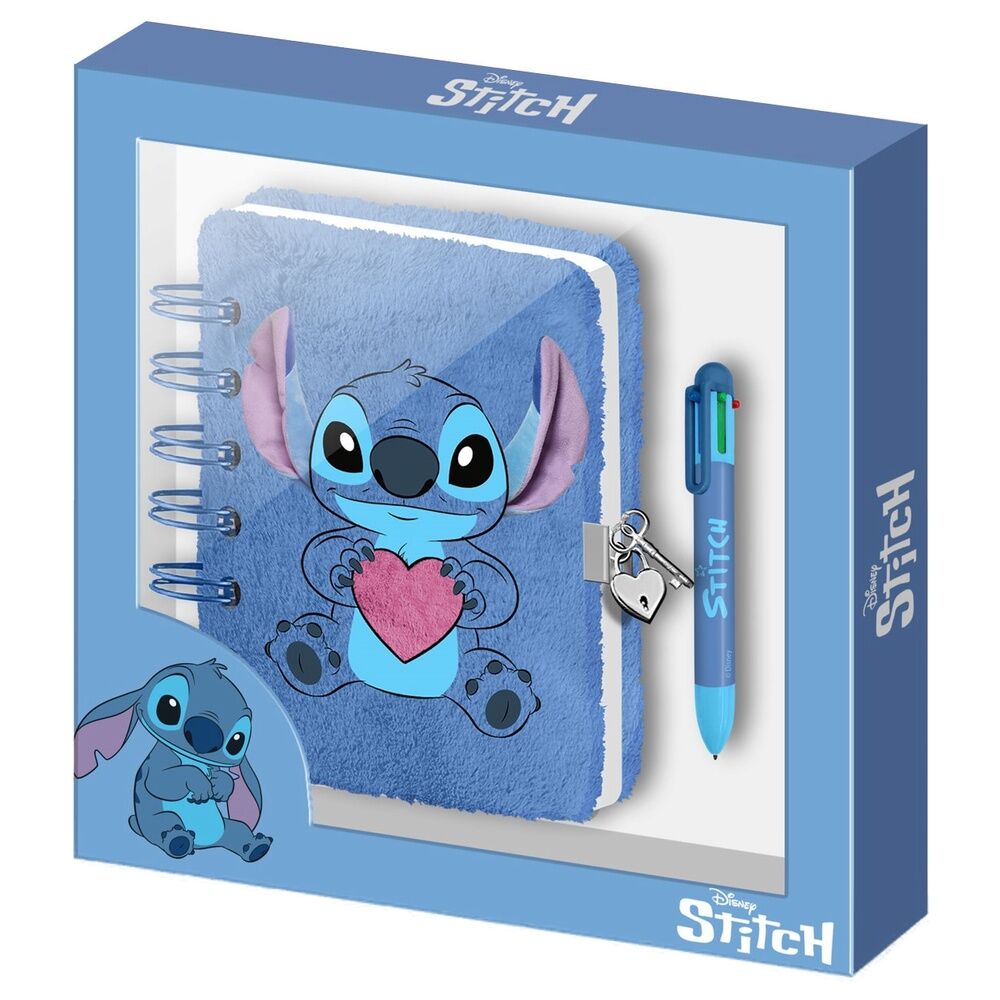 Disney Stitch Diary plush + pen 1