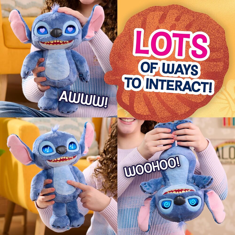 Disney Stitch interactive plush toy 30cm 6