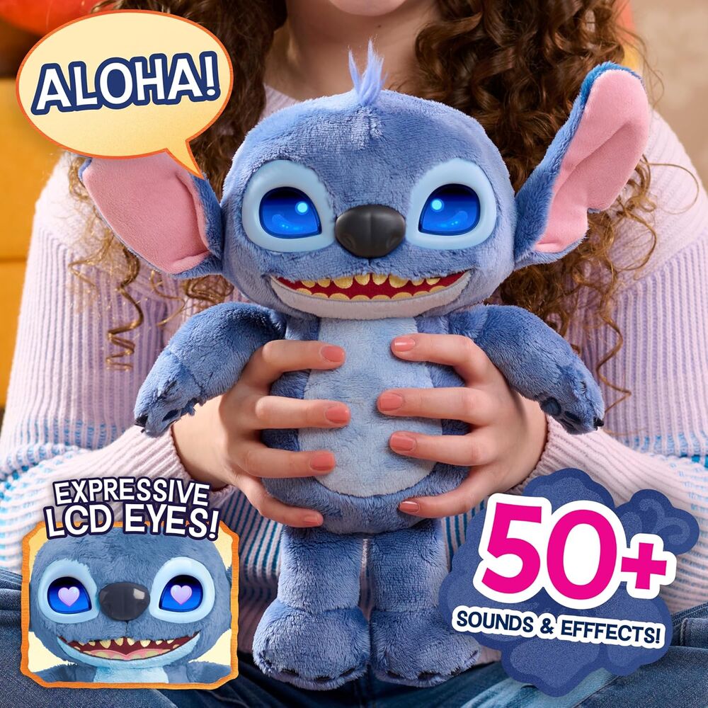Disney Stitch interactive plush toy 30cm 10