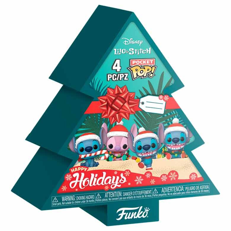 Pocket POP pack 4 figures Disney Stitch Tree Holiday 1