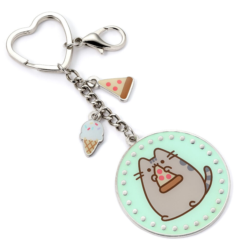 Pusheen Pizza keychain 2